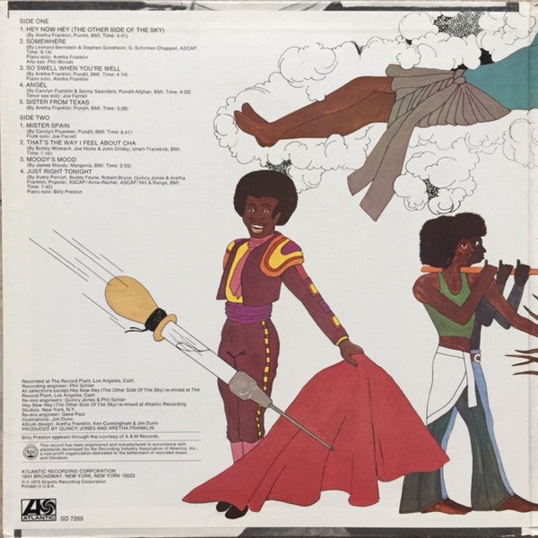 Aretha Franklin : Hey Now Hey (The Other Side Of The Sky) (LP, Album, PRC)