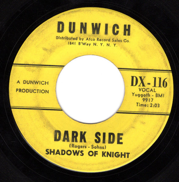 Shadows Of Knight* : Gloria (7", Single)