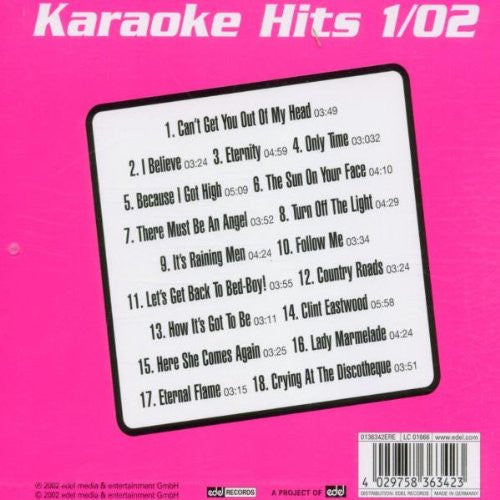 Unknown Artist : Karaoke Hits 1/02 (CD, Comp)