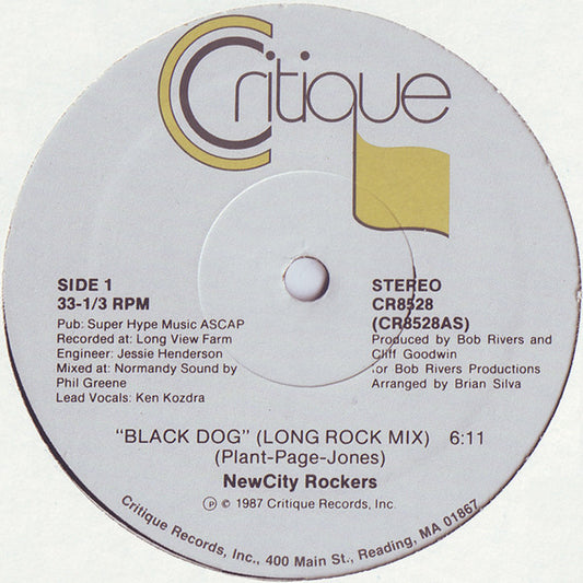 NewCity Rockers : Black Dog (12")