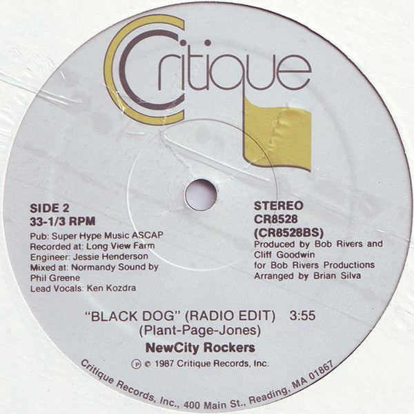 NewCity Rockers : Black Dog (12")