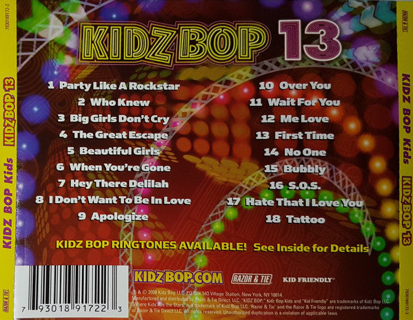 Kidz Bop Kids : Kidz Bop 13 (CD, Album)