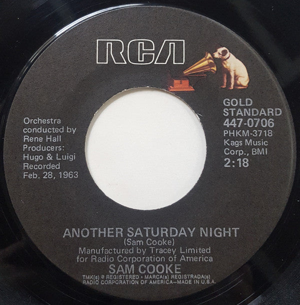Sam Cooke : Another Saturday Night / Send Me Some Lovin' (7", Single)
