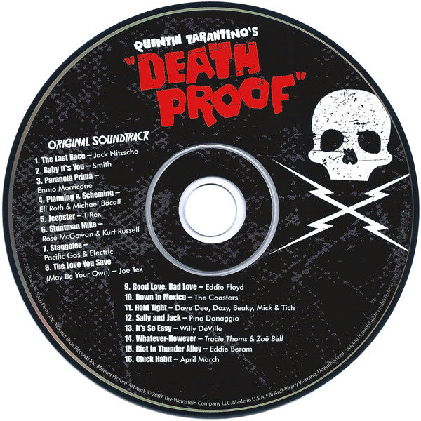 Various : Quentin Tarantino's "Death Proof" (Original Soundtrack) (CD, Album, Comp)