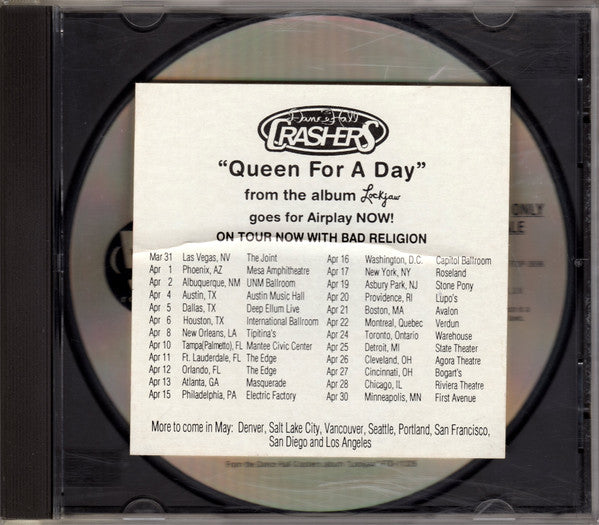Dance Hall Crashers : Queen For A Day (CD, Single, Promo)