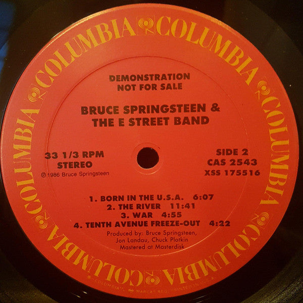 Bruce Springsteen & The E-Street Band : Live/1975-85 (LP, Promo, Smplr)