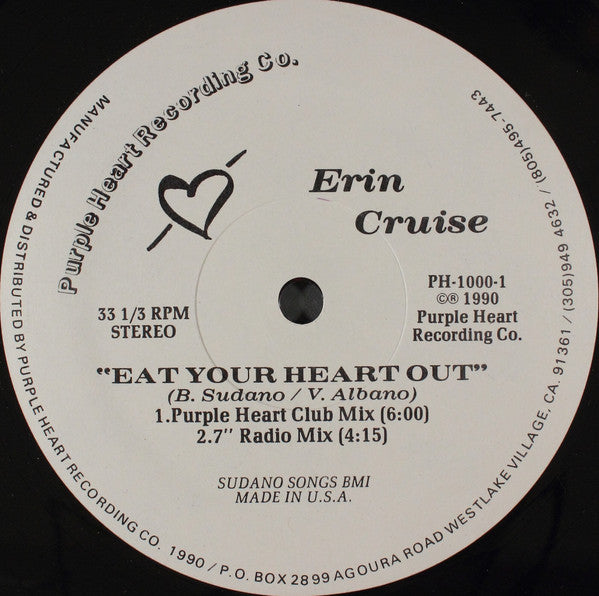 Erin Cruise : Eat Your Heart Out (12")