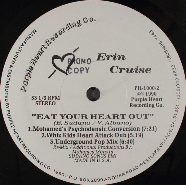 Erin Cruise : Eat Your Heart Out (12")