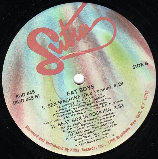 Fat Boys : Sex Machine / Beat Box Is Rocking (12")