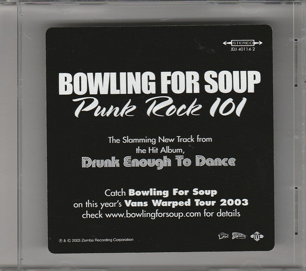 Bowling For Soup : Punk Rock 101 (CD, Single, Promo)
