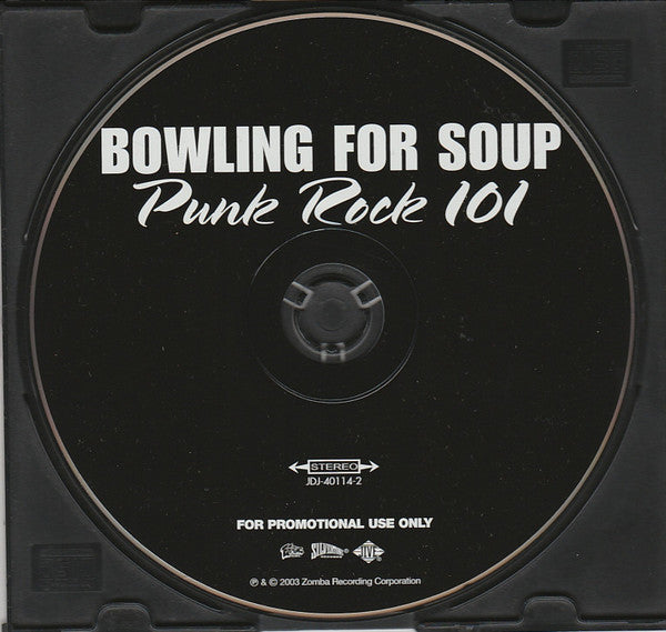 Bowling For Soup : Punk Rock 101 (CD, Single, Promo)