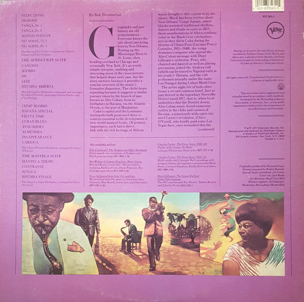 Machito / Chico O'Farrill / Charlie Parker / Dizzy Gillespie : Afro-Cuban Jazz (2xLP, Comp, RE)