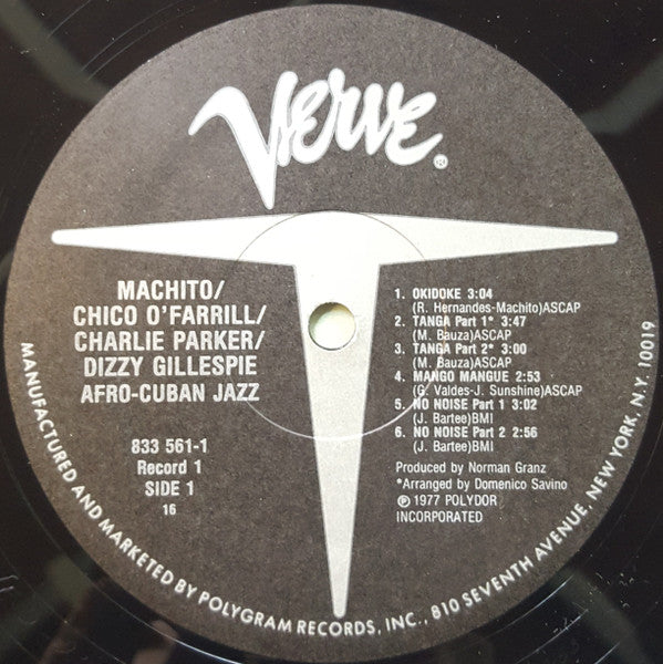 Machito / Chico O'Farrill / Charlie Parker / Dizzy Gillespie : Afro-Cuban Jazz (2xLP, Comp, RE)