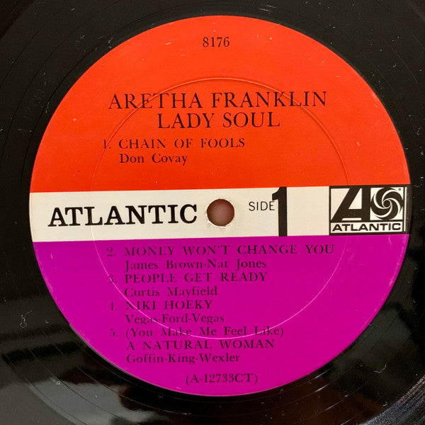 Aretha Franklin : Lady Soul (LP, Album, Mono, CT )