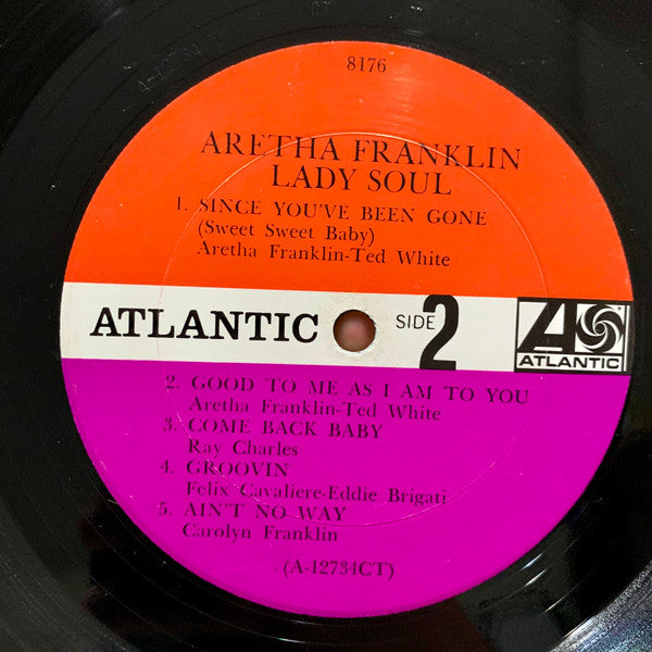 Aretha Franklin : Lady Soul (LP, Album, Mono, CT )