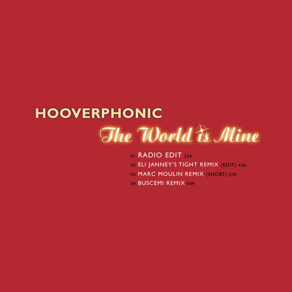Hooverphonic : The World Is Mine (CD, Maxi, Promo, Car)