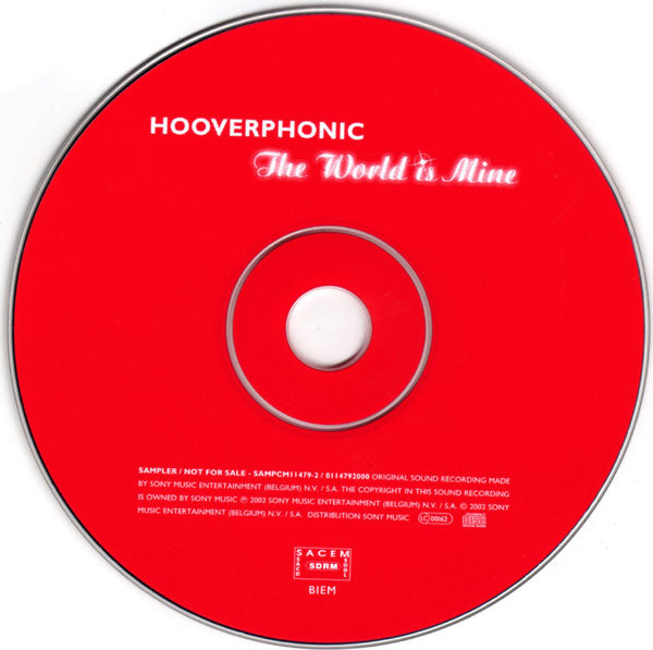 Hooverphonic : The World Is Mine (CD, Maxi, Promo, Car)