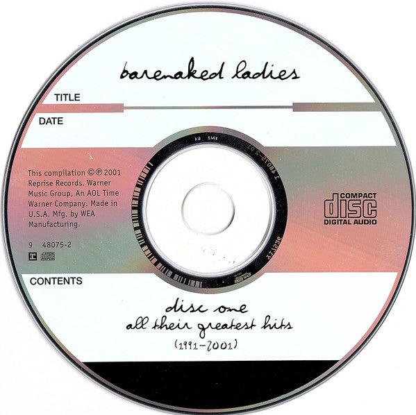 Barenaked Ladies : Disc One: All Their Greatest Hits (1991-2001) (CD, Comp, RP)