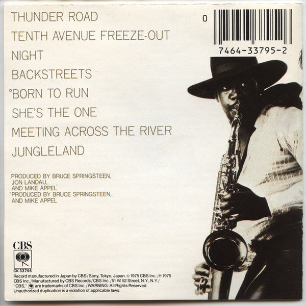 Bruce Springsteen : Born To Run (CD, Album, RE)