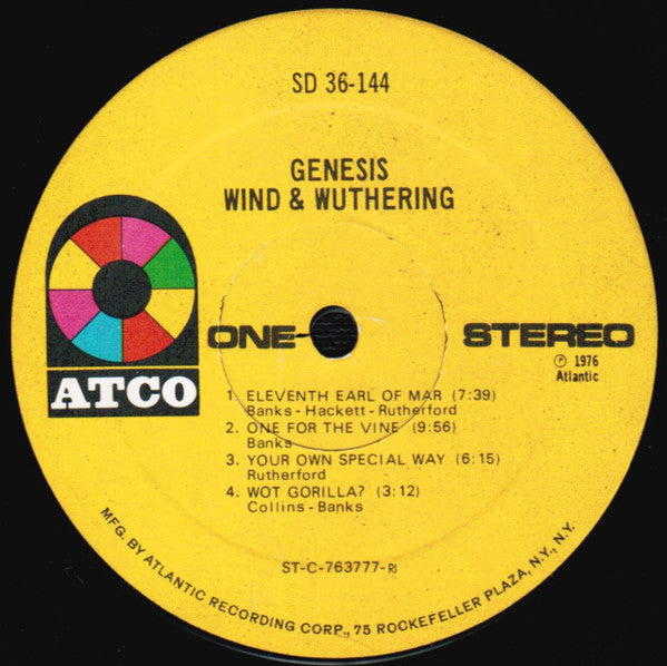 Genesis : Wind & Wuthering (LP, Album, RI )