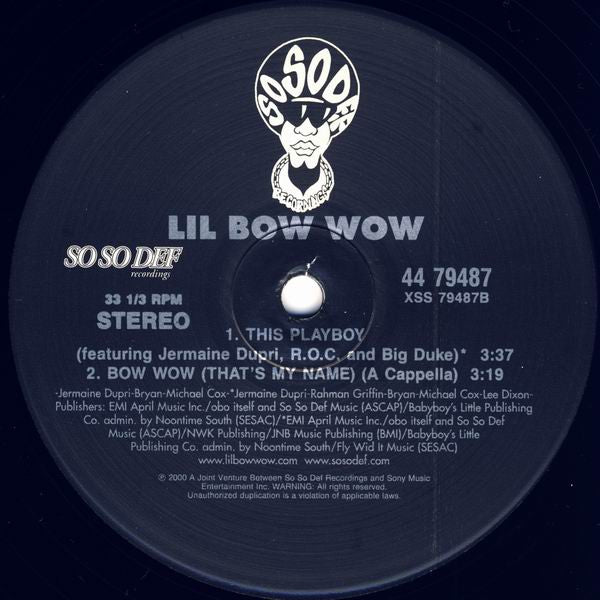 Lil Bow Wow* : Bow Wow (That's My Name) (12")