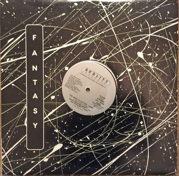 Rock Master Scott And The Dynamic Three : The Roof Is On Fire (12", Promo)