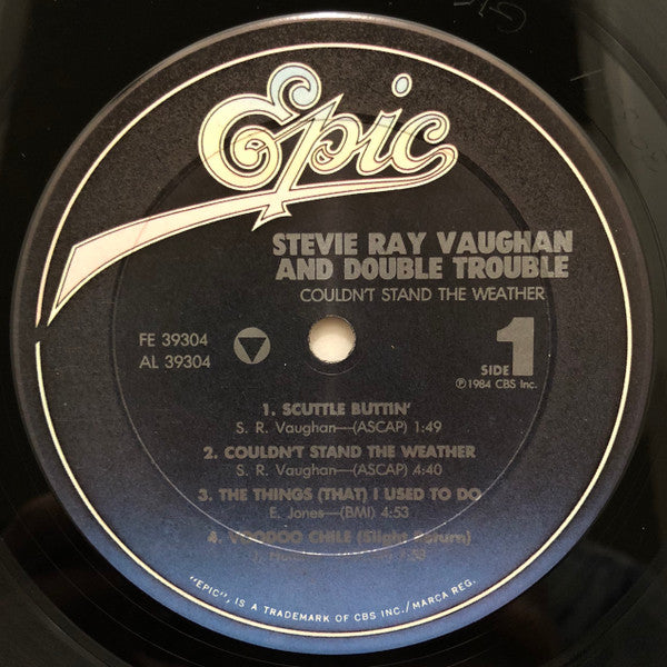 Stevie Ray Vaughan And Double Trouble* : Couldn't Stand The Weather (LP, Album, Pit)