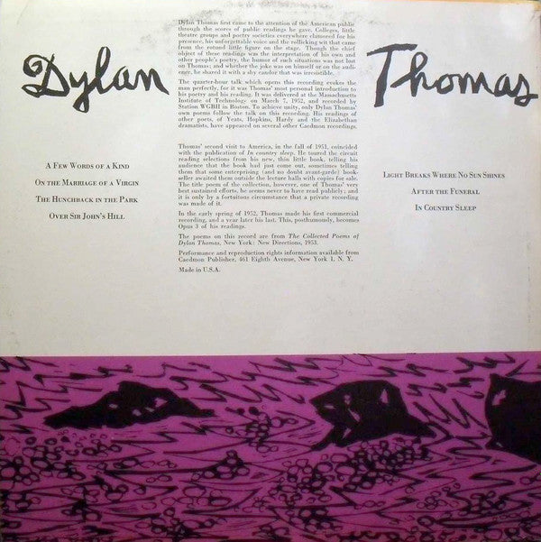 Dylan Thomas : Reading Volume 3 (LP)