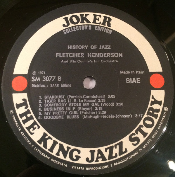 Fletcher Henderson And His Connie's Inn Orchestra : Fletcher Henderson And His Connie's Inn Orchestra (LP, Album)