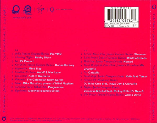 Junior Vasquez : Twilo Volume 1 (2xCD, Comp, Mixed)