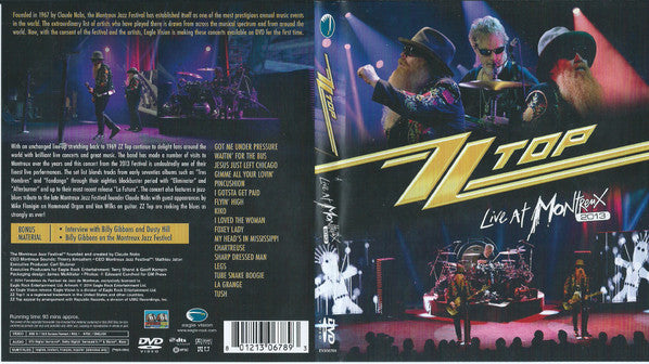 ZZ Top : Live At Montreux 2013 (DVD-V, NTSC)