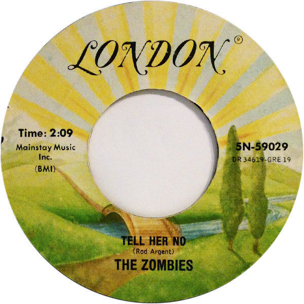 The Zombies : She's Not There / Tell Her No (7", RE, Styrene)