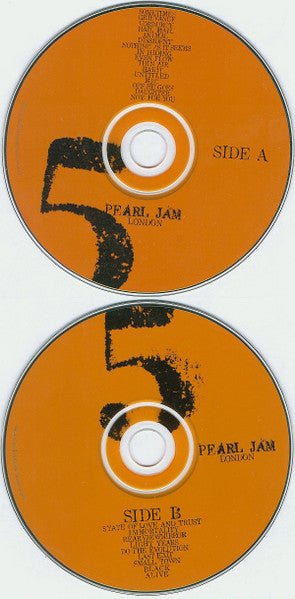 Pearl Jam : 30 5 00 - Wembley Arena - London, England (2xCD, Album, Tour)