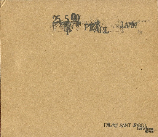 Pearl Jam : 25 5 00 - Palau Sant Jordi - Barcelona, Spain (2xCD, Album, Tour)