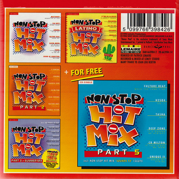 Various : Non Stop Hit Mix Party Box (5xCD, Single, Comp, Box)
