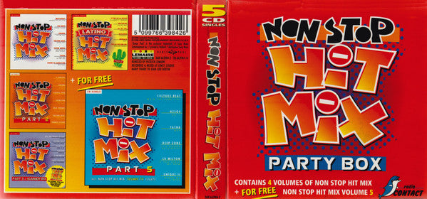 Various : Non Stop Hit Mix Party Box (5xCD, Single, Comp, Box)