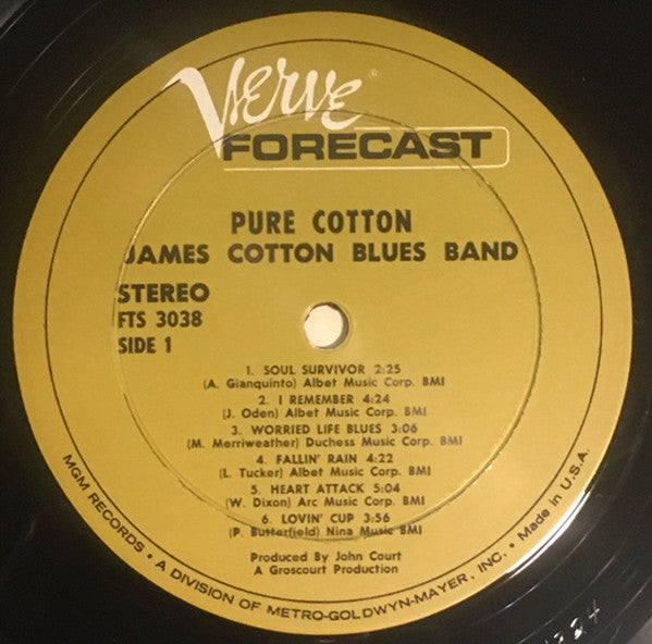 The James Cotton Blues Band : Pure Cotton (LP, Album)