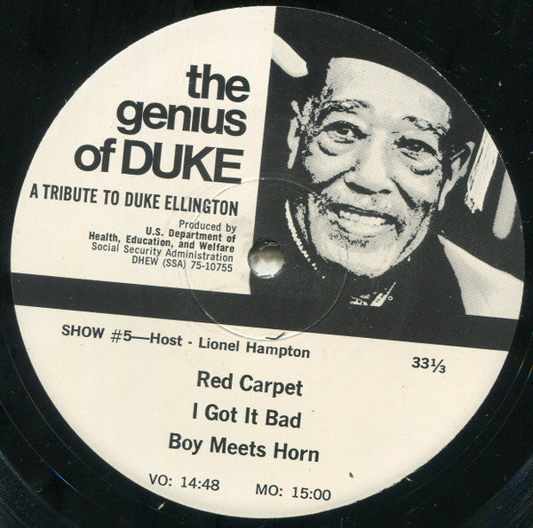 Duke Ellington : Social Security Presents The Genius Of Duke, A Tribute To Duke Ellington (7xLP, Comp, Transcription)