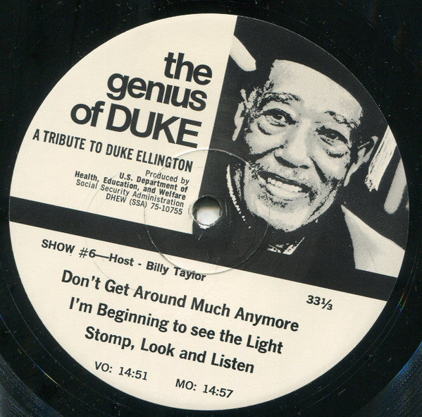 Duke Ellington : Social Security Presents The Genius Of Duke, A Tribute To Duke Ellington (7xLP, Comp, Transcription)