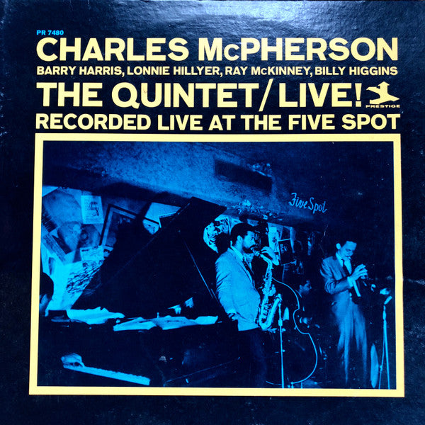 Charles McPherson : The Quintet/Live! (Recorded Live At The Five Spot) (LP, Album, Mono)