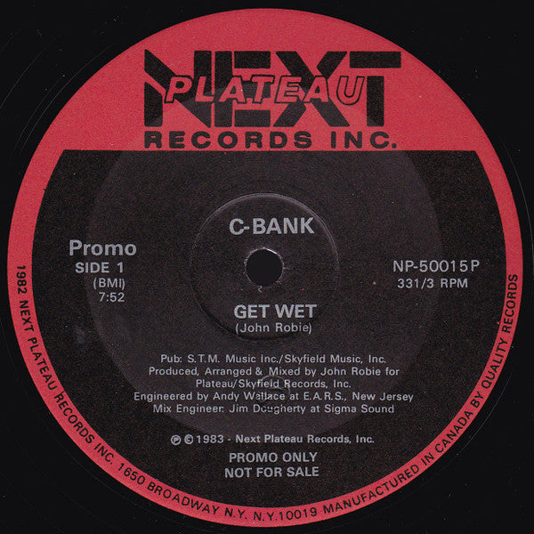 C-Bank : Get Wet (12", Promo)