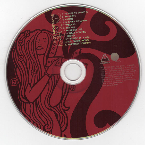 Maroon 5 : Songs About Jane (CD, Album, RE)