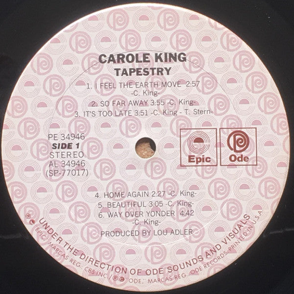 Carole King : Tapestry (LP, Album, RE, San)