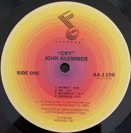 John Klemmer : Cry (LP, Album, Ter)