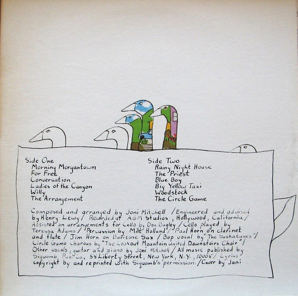 Joni Mitchell : Ladies Of The Canyon (LP, Album, Ter)