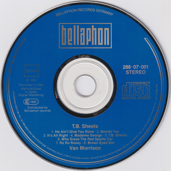 Van Morrison : T.B. Sheets (CD, RE)