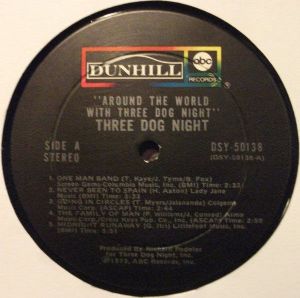 Three Dog Night : Around The World With Three Dog Night (2xLP, Album, Ter)