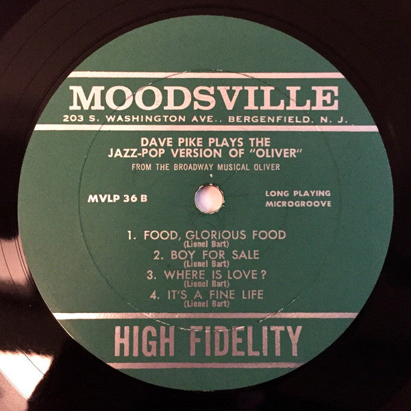 Dave Pike : Plays The Jazz Version Of Oliver! (LP, Album, Mono)