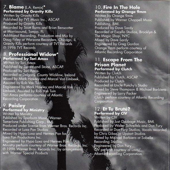 Various : Music From And Inspired By John Carpenter's Escape From L.A. (CD, Comp)