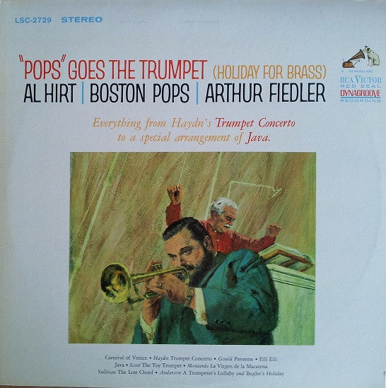 Al Hirt / Boston Pops Orchestra / Arthur Fiedler : "Pops" Goes The Trumpet (Holiday For Brass) (LP, Album, Roc)